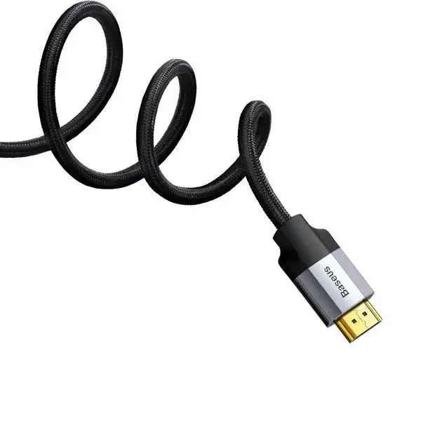 BASEUS | CAKSX-B0G | Enjoyment Series 4Khd Male To 4Khd Male Adapter Cable 1M | Dark Gray - GulfStore.com