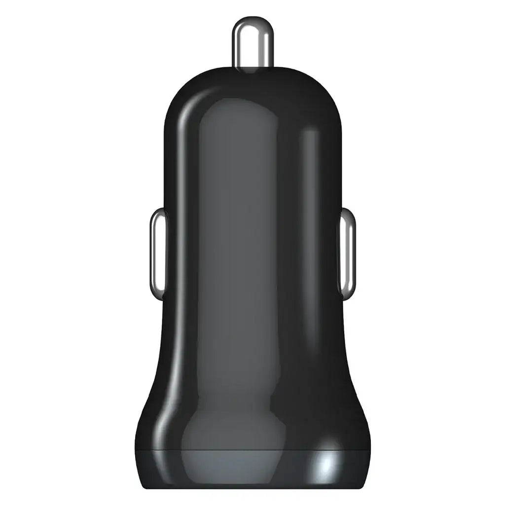Porodo Dual Port Mini Car Charger 2.4A - Black - GulfStore.com