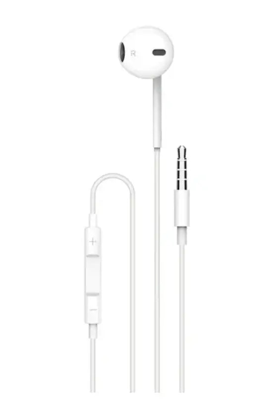 Soundtec By Porodo Mono/Single Earphone 3.5mm Aux - White - GulfStore.com