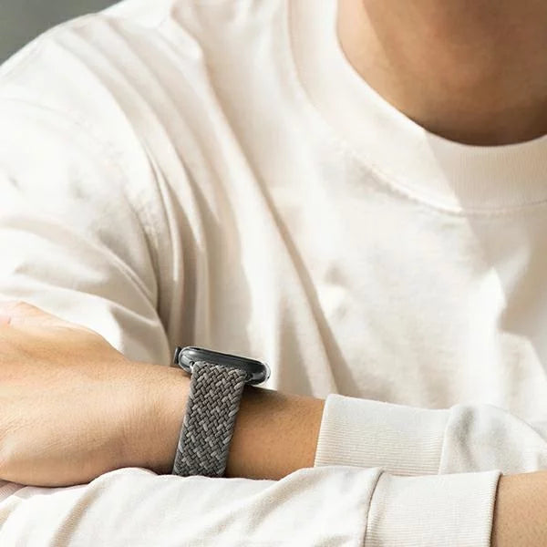 UNIQ | Aspen Braided Designer Edition For Apple Watch 42 | 44 | 45MM | Pebble Grey