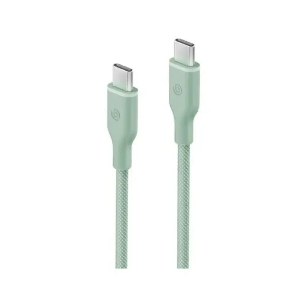 BAZIC GOCHARGE WEAVE C-C CABLE 480MBPS - 60W 1.5M - GREEN - GulfStore.com