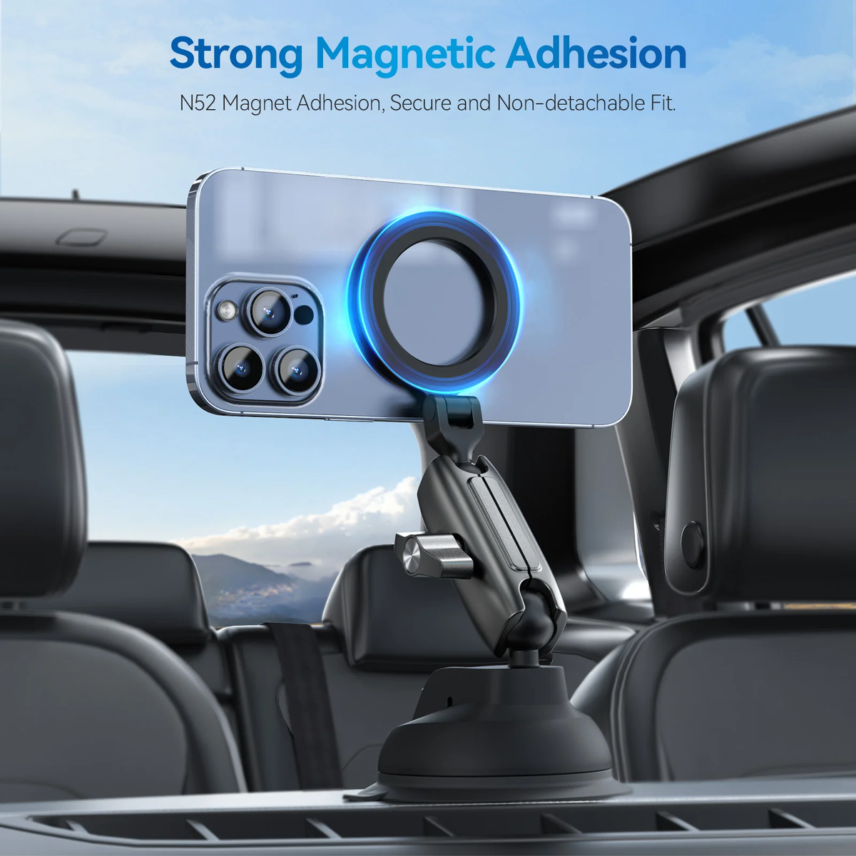 Telesin Car Suction Cup Mount for Phones - GulfStore.com