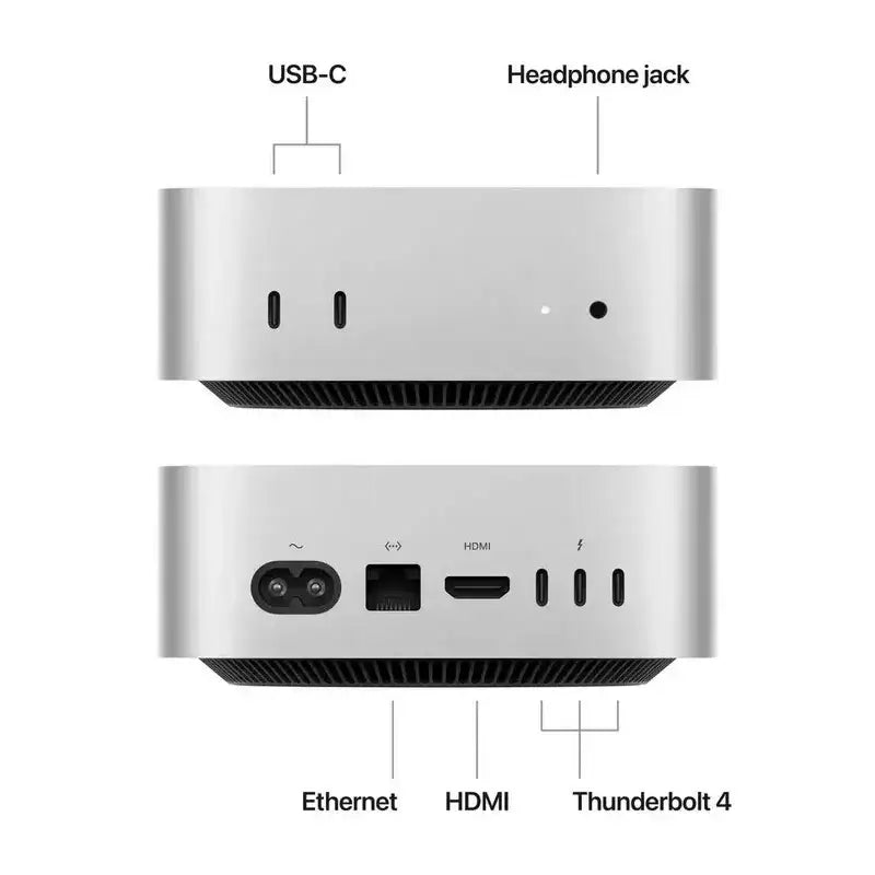 Apple Mac Mini - M4 / 10-Core CPU / 10-Core GPU / 16GB RAM / 512GB SSD / 1YW - GulfStore.com