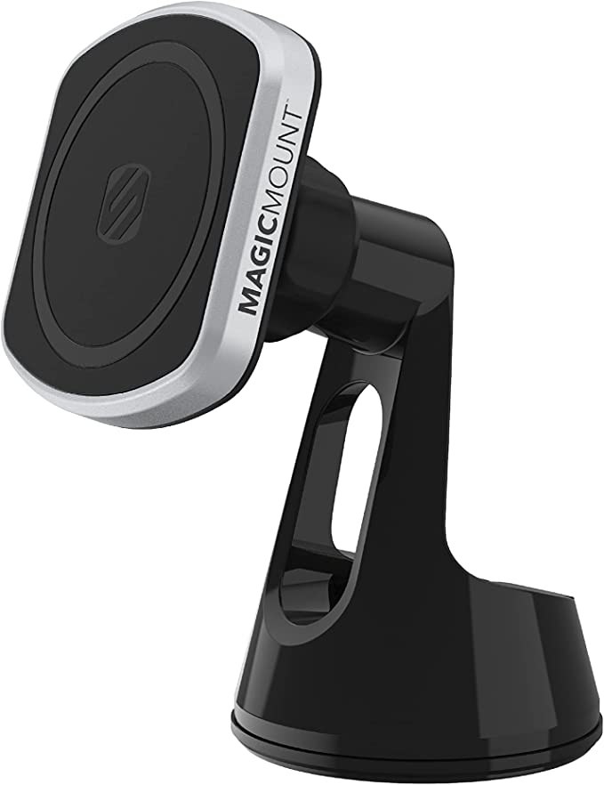 Scosche MagicMount Pro 2, Universal Magsafe/Magnetic Suction Cup Mount for Car