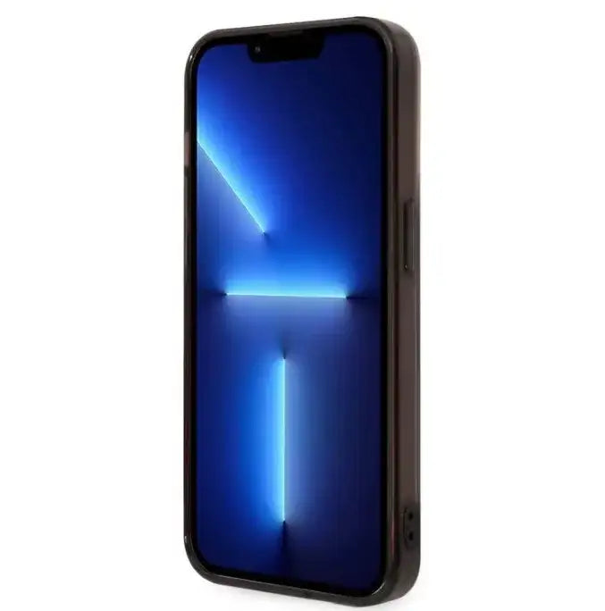 BMW Motorsport Collection PC/TPU IML Case with Printed Middle Tricolor Fading Stripe iPhone 14 Pro Compatibility - Black - GulfStore.com