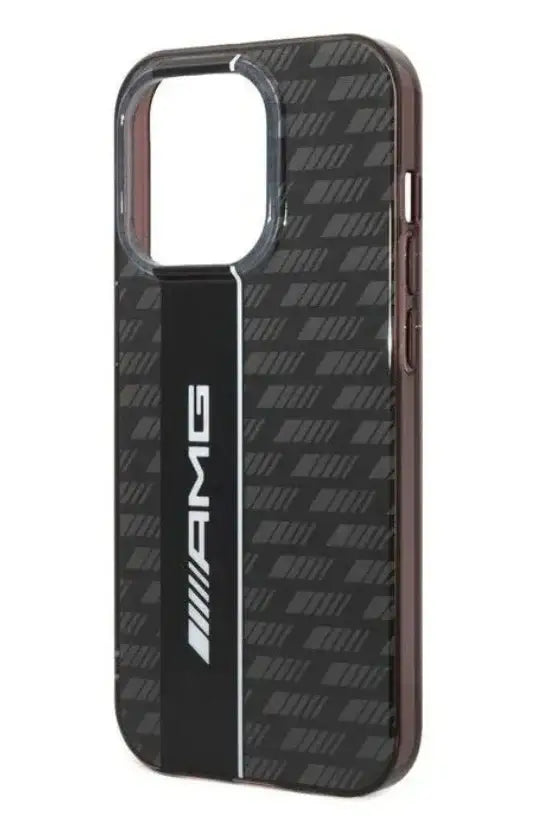 AMG Apple iPhone 14 Pro Transparent Double Layer Case with Carbon Pattern II - Black 3666339070649 - GulfStore.com