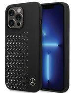 Mercedes-Benz iPhone 14 Pro Liquid Silicone Case with Gradient Star Horizontal Pattern - Black - GulfStore.com