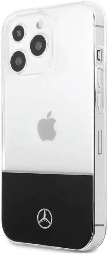 Mercedes-Benz Aluminium Case With Star Pattern For iPhone 14 Pro - Transparent - GulfStore.com