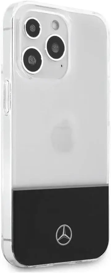 Mercedes-Benz Aluminium Case With Star Pattern For iPhone 14 Pro - Transparent - GulfStore.com