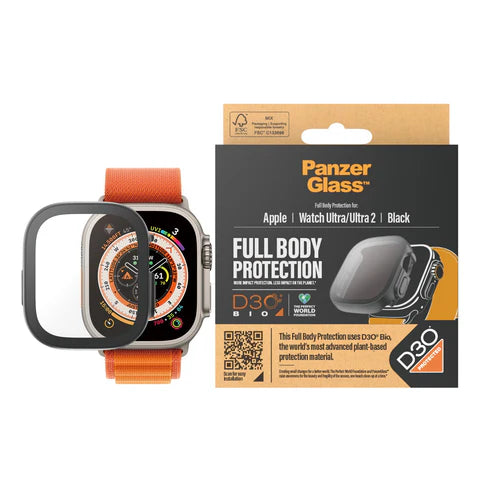 610103311 | PanzerGlass™ Watch Full Body 2023 | Ultra | Black with D3O | 3691
