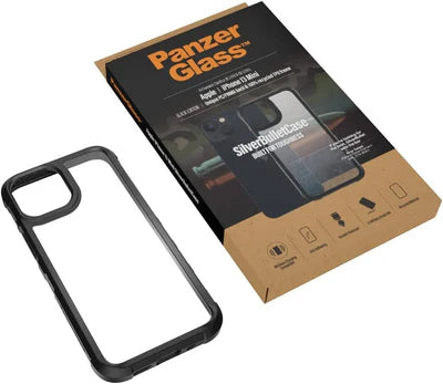 PanzerGlass™ SilverBullet ClearCase for iPhone 2021 5.4'' Black, AB 318 Bulky Case Black Frame