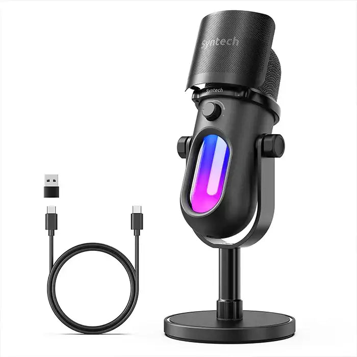 SYNTECH RGB GLOWMIC USB CONDENSER MICROPHONE - GulfStore.com