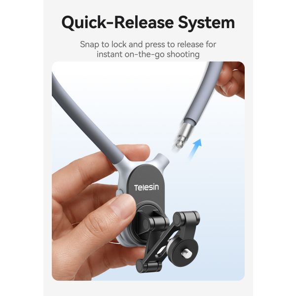 Telesin Gimble Neck Mount for Pocket 3/4/4p/Luna - GulfStore.com