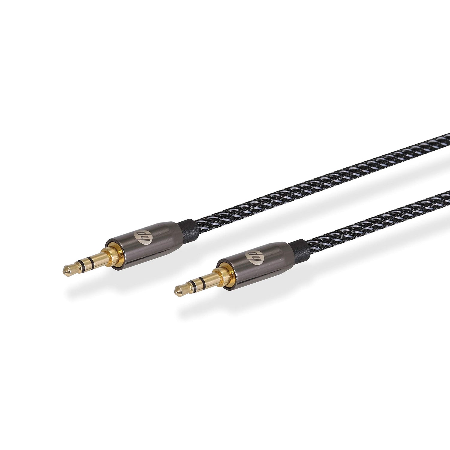 HP 3.5mm AUX Audio Cable – 1.5M Length, Black, High-Quality Sound