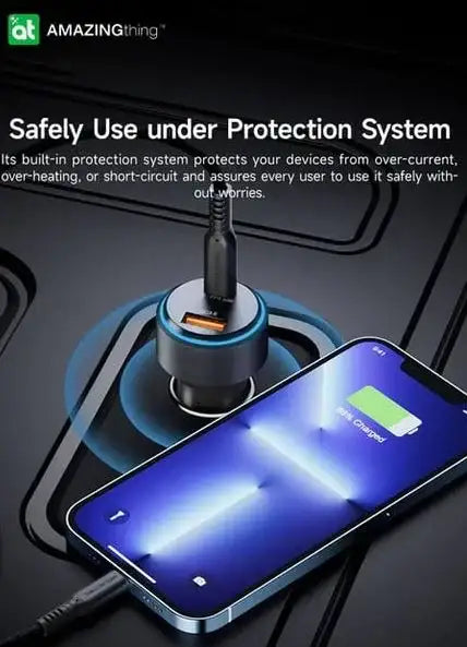 AMAZINGTHING , AT SPEED PRO PD51W / PPS33W , 2 PORT CAR CHARGER , BLACK, SP51WCA - GulfStore.com