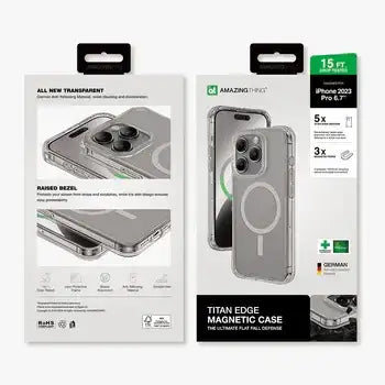 AMAZINGTHING , AT TITAN EDGE MAGSAFE DROP PROOF CASE FOR IPHONE 15 PRO MAX 6.7 , GREY , IP156.7PTEMGY - GulfStore.com
