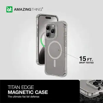 AMAZINGTHING , AT TITAN EDGE MAGSAFE DROP PROOF CASE FOR IPHONE 15 PRO MAX 6.7 , GREY , IP156.7PTEMGY - GulfStore.com