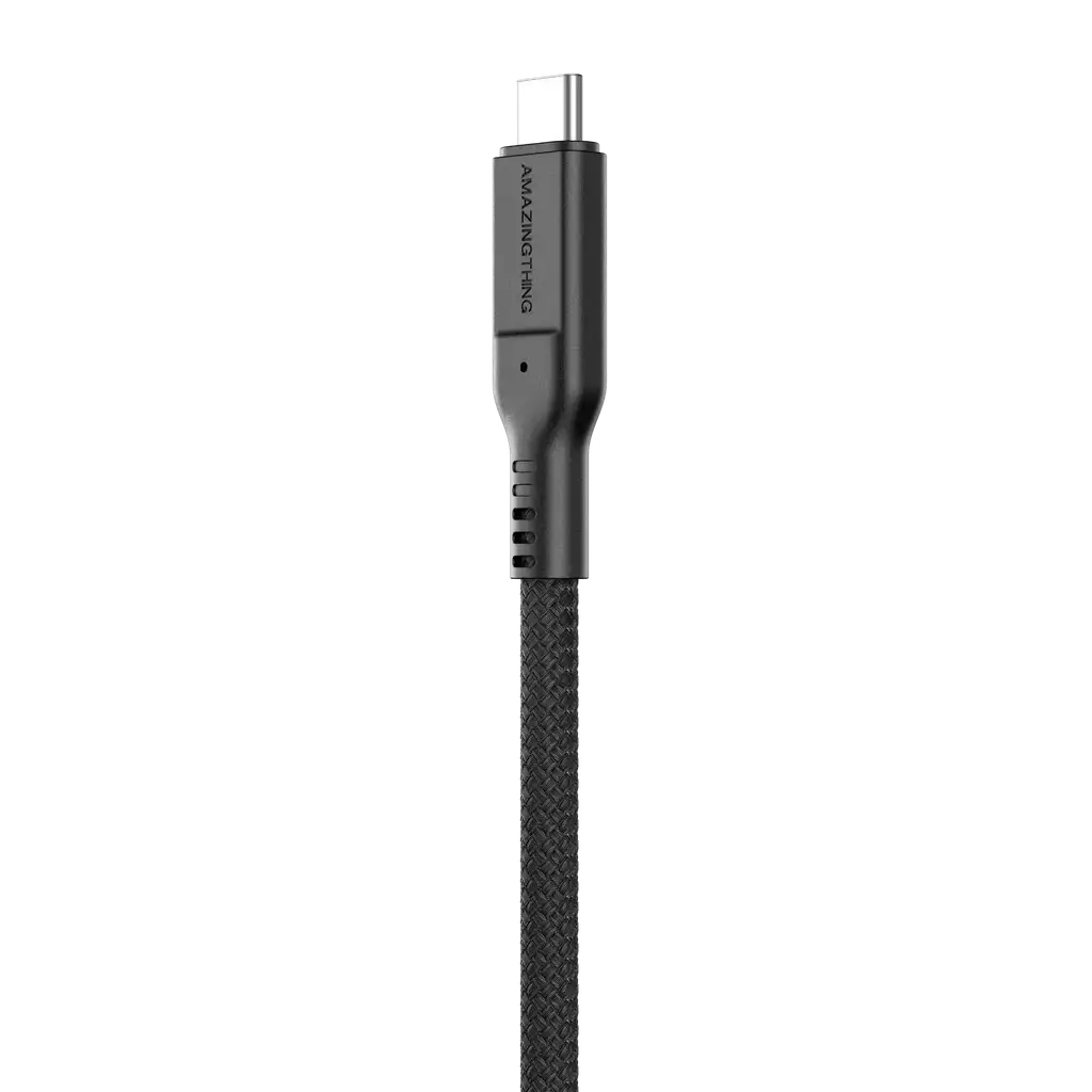 AMAZINGTHING , AT THUNDER PRO WITH HOLDER USB-C TO USB-C , 5.0A 240 W GEN2 , 1.2 M , BLACK , THC1.2MBK - GulfStore.com
