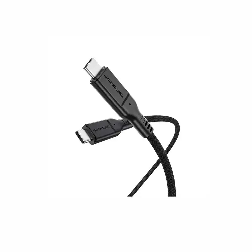 AMAZINGTHING , AT THUNDER PRO WITH HOLDER USB-C TO USB-C , 5.0A 240 W GEN2 , 1.8 M , BLACK , THC1.8MBK - GulfStore.com