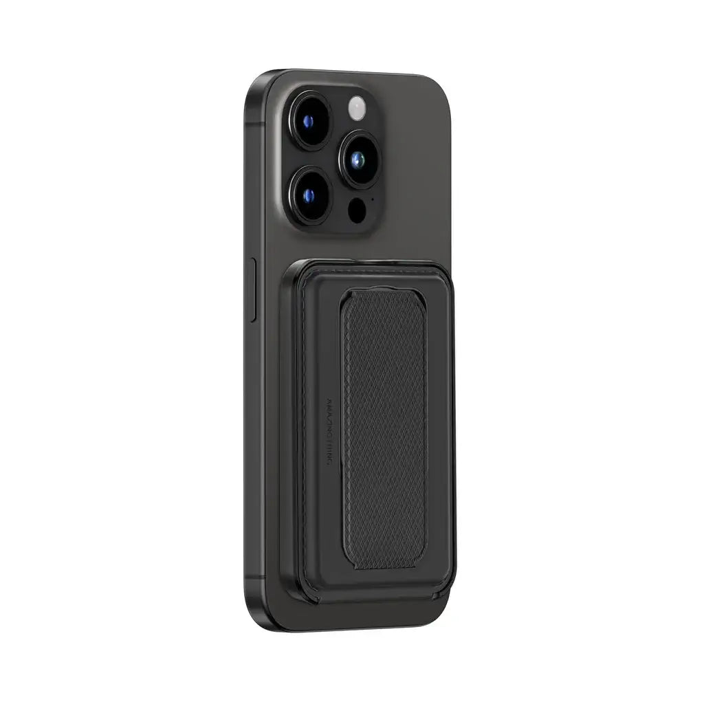 AMAZINGTHING | 17049 | GLAMOUR Link Travel Mag Fold Pro Magnetic Wallet With Card Holder | Black - GulfStore.com
