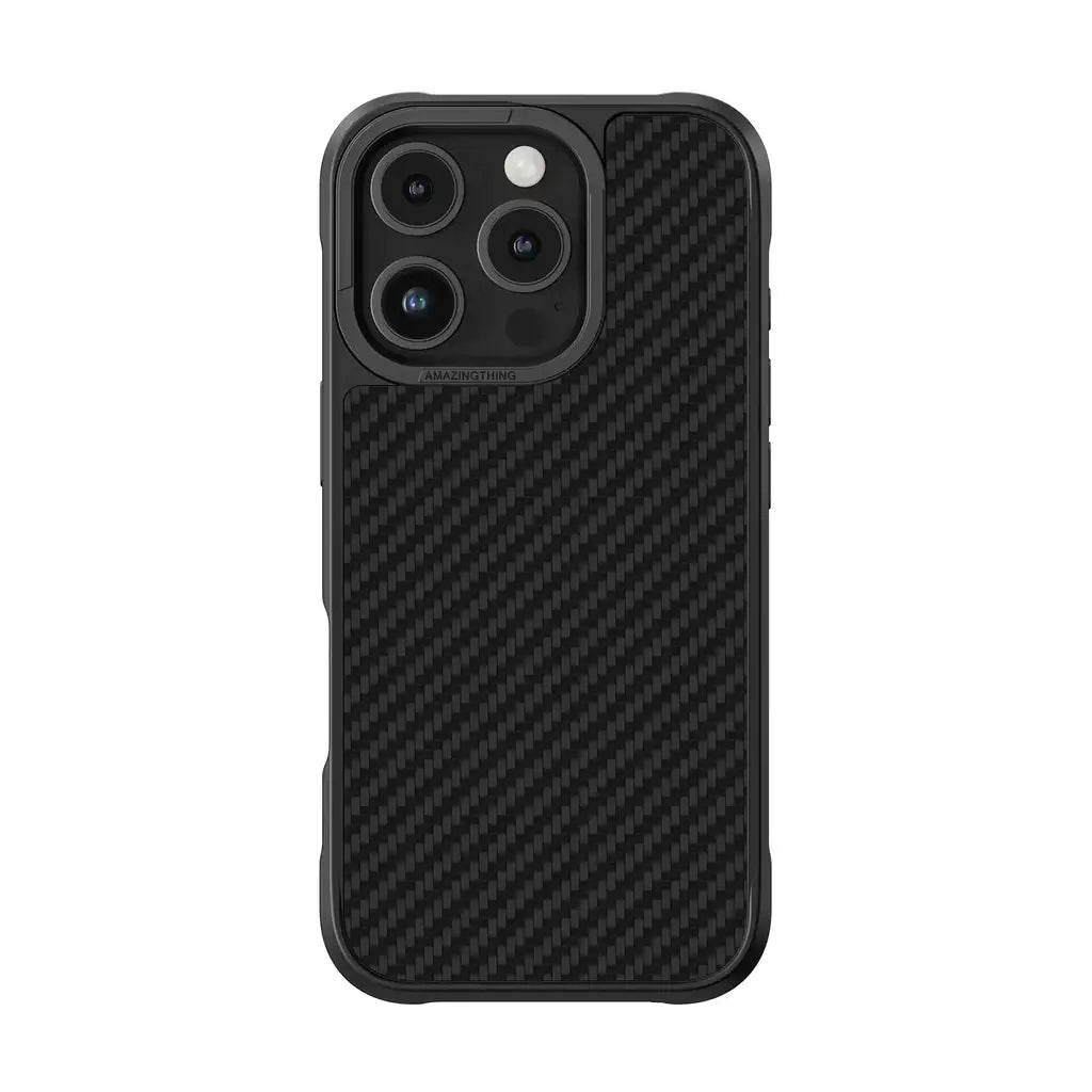 17330 | AMAZINGTHING | TITAN MAX MAGSAFE DROP PROOF CASE FOR IPHONE 16 PRO MAX 6.9 HIGH TECH FIBER 1500D | Black - GulfStore.com