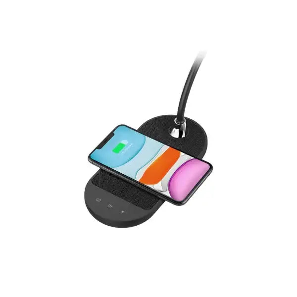 Momax Q.LED flex mini lamp with wireless charging QL5D - Black - GulfStore.com