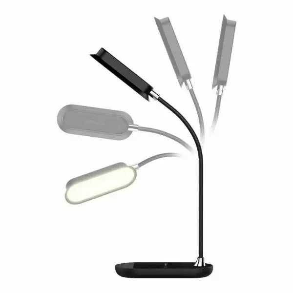 Momax Q.LED flex mini lamp with wireless charging QL5D - Black - GulfStore.com