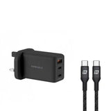 Momax FastPro GaN charger kit with Type-C cable - Black - GulfStore.com