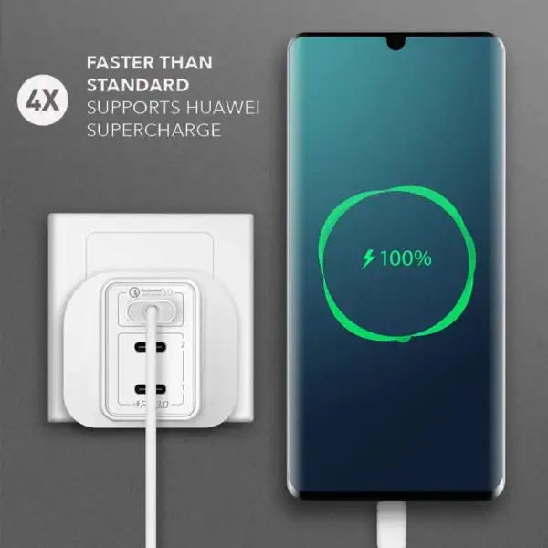 Momax FastPro GaN charger kit with Type-C cable - Black - GulfStore.com