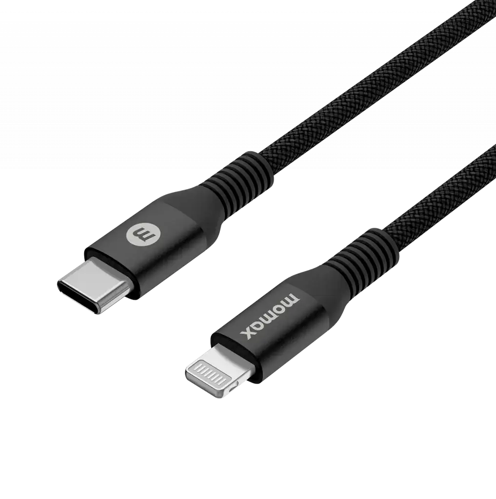 Momax Elite Link Lightning to USB-C Cable 1.2m - Black - GulfStore.com