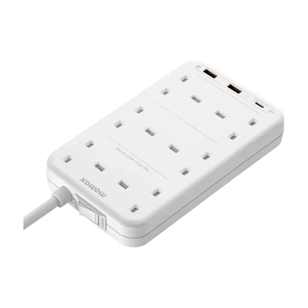 US12UKW | Momax ONEPLUG 6-Outlet Power Strip With USB - GulfStore.com