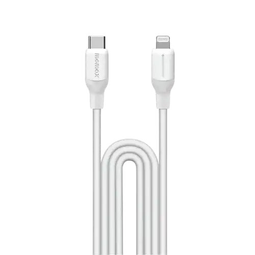 DL55W | Momax 1-Link Flow CL+ USB-C to Lightning Braided Cable 2m  | White - GulfStore.com