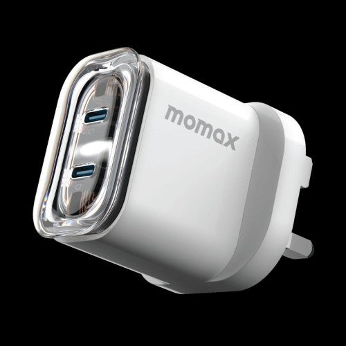 momax Charge FlowPD 35W GaN Wall Charger[2 ports] - UK PLUG White UM51UKW1-