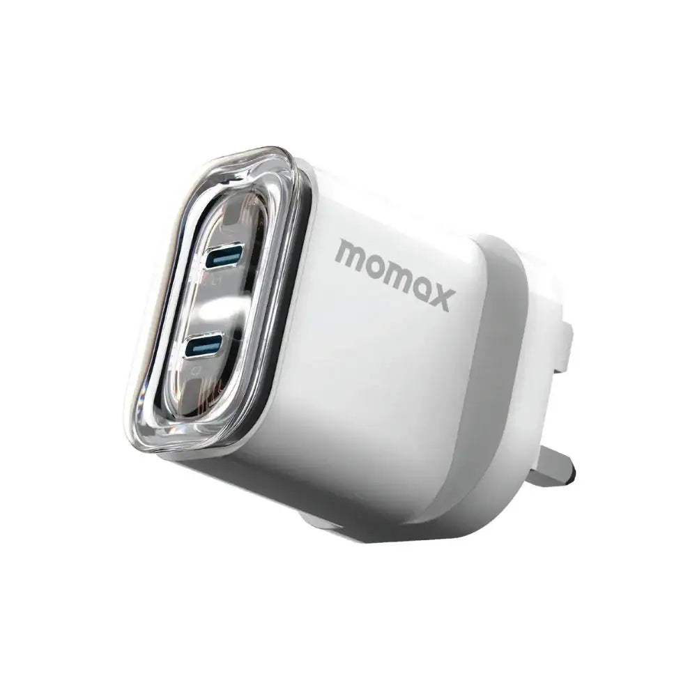 UM51UKW | Momax 1-Charge Flow 35W 2-Port Charger | UK | White - GulfStore.com