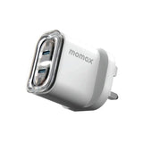 UM51UKW | Momax 1-Charge Flow 35W 2-Port Charger | UK | White - GulfStore.com