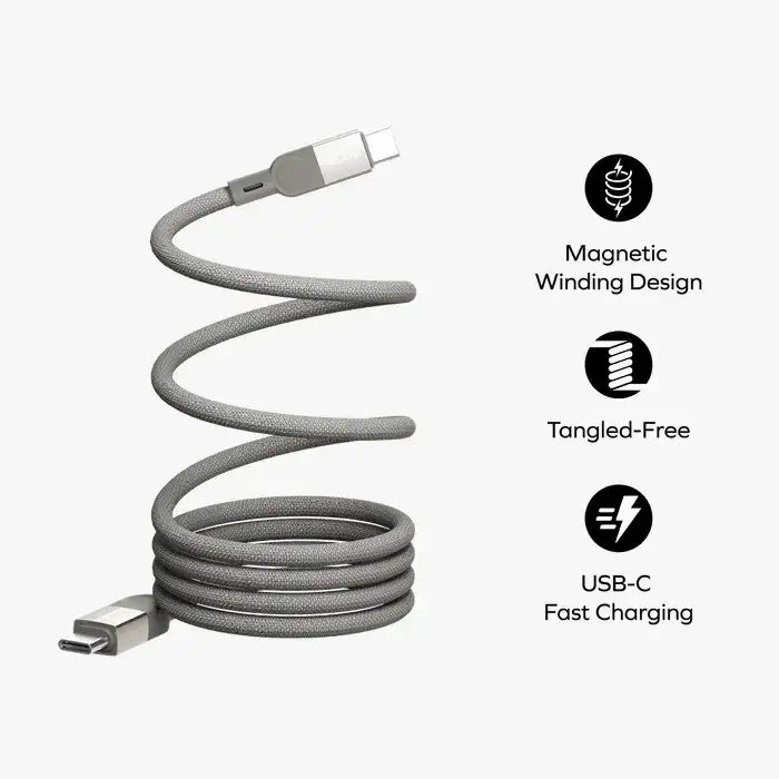 MOMAX Mag.Link Magnetic USB-C to USB-C Cable 100W Up to 2m - GulfStore.com
