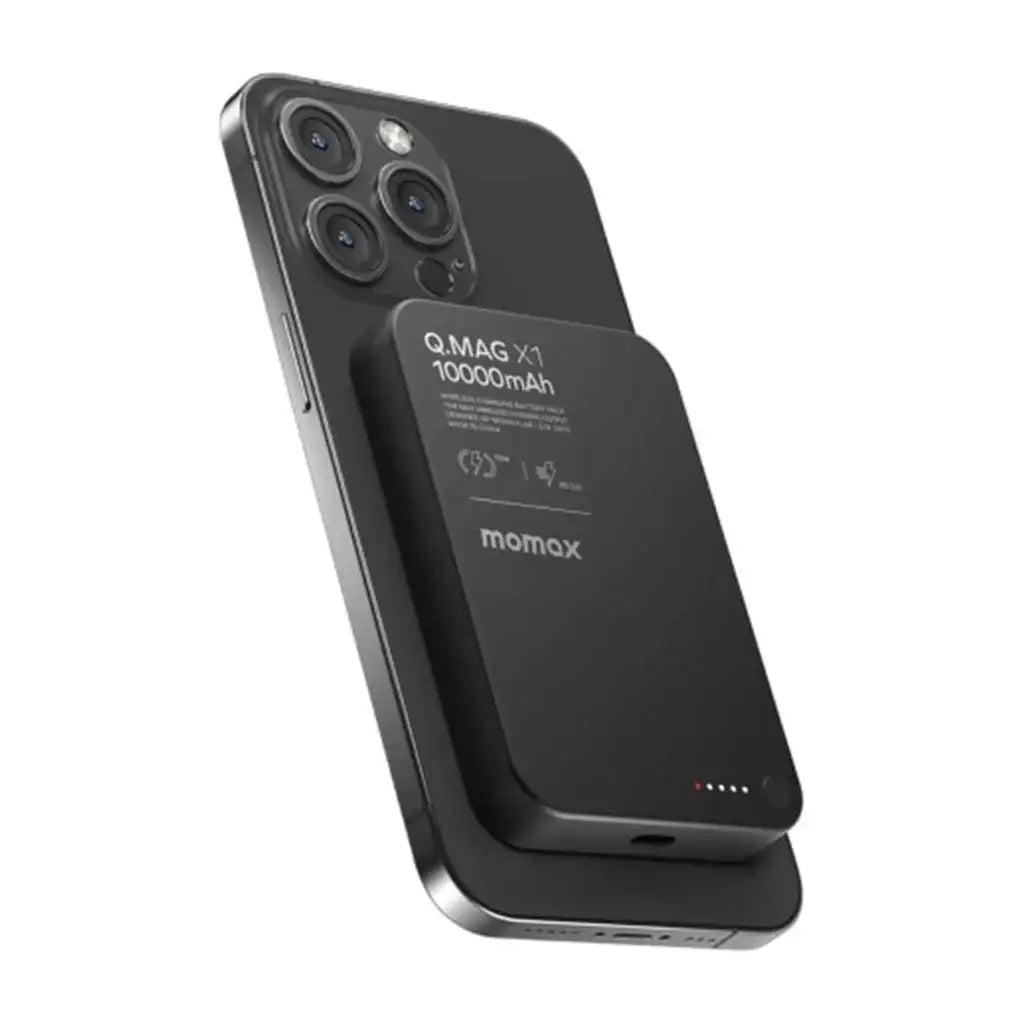 IP117AD | Momax Q.Mag X1 10000mAh wireless battery pack | Black - GulfStore.com