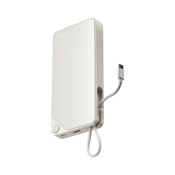 IP152W , 1-Power X Battery Pack (10000mAh) with Built-in USB-C Cable (White) - GulfStore.com