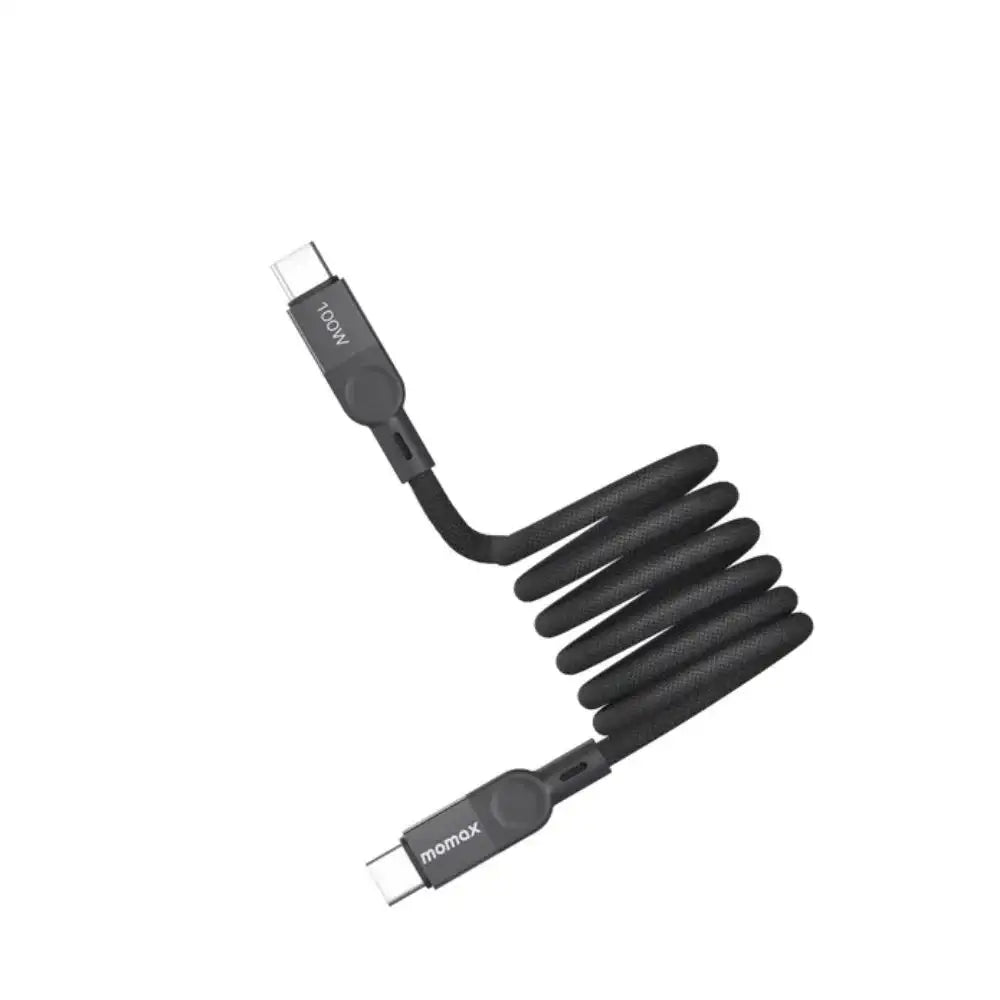 DC62D | Momax Mag.Link 100W USB-C to USB-C Magnetic Cable 2m | Black - GulfStore.com