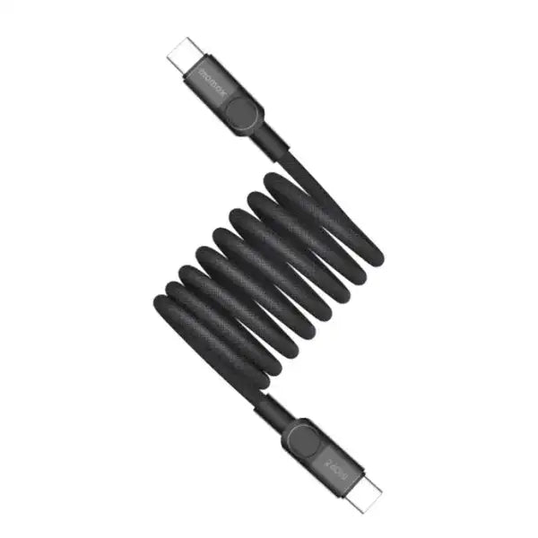 DC71D | Momax Mag.Link 240W USB-C to USB-C Magnetic Cable 2m | Black - GulfStore.com