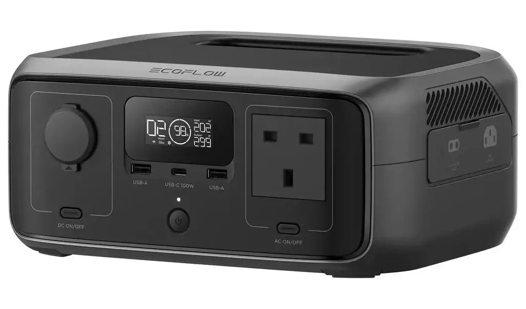 EcoFlow RIVER 3 Portable Power Station 245Wh capacity, 300W rated output, X-Boost up to 600W - GulfStore.com