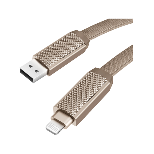 CBL-GC4N1-GLD100 | Bazic Gocharge Alucable | 4-In-1 Aluminium Charging Cable With USB A/C In & USB C/Lightning Out Pd Fast Charge| 1M | Gold