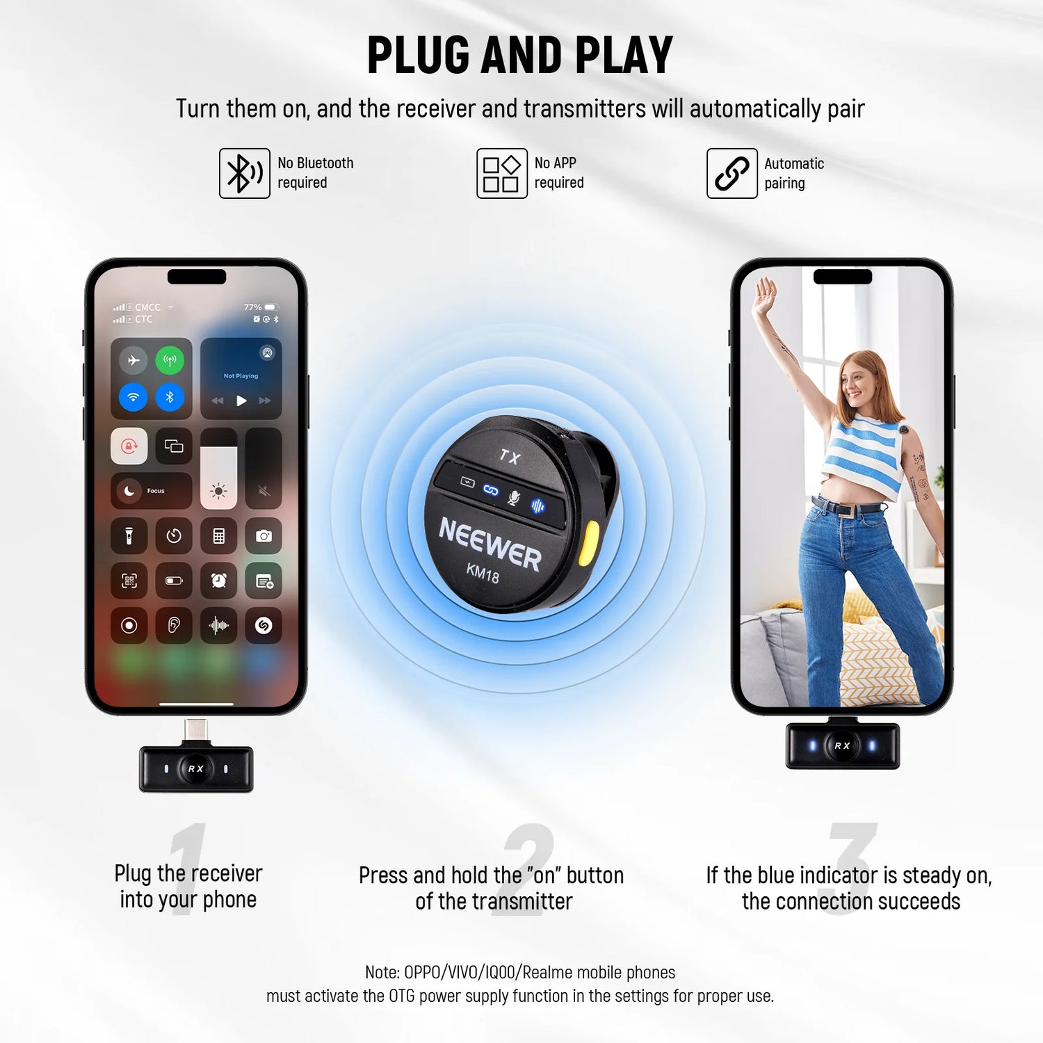 Neewer MINI WIRELESS LAVALIER MICROPHONE KIT (KM18)