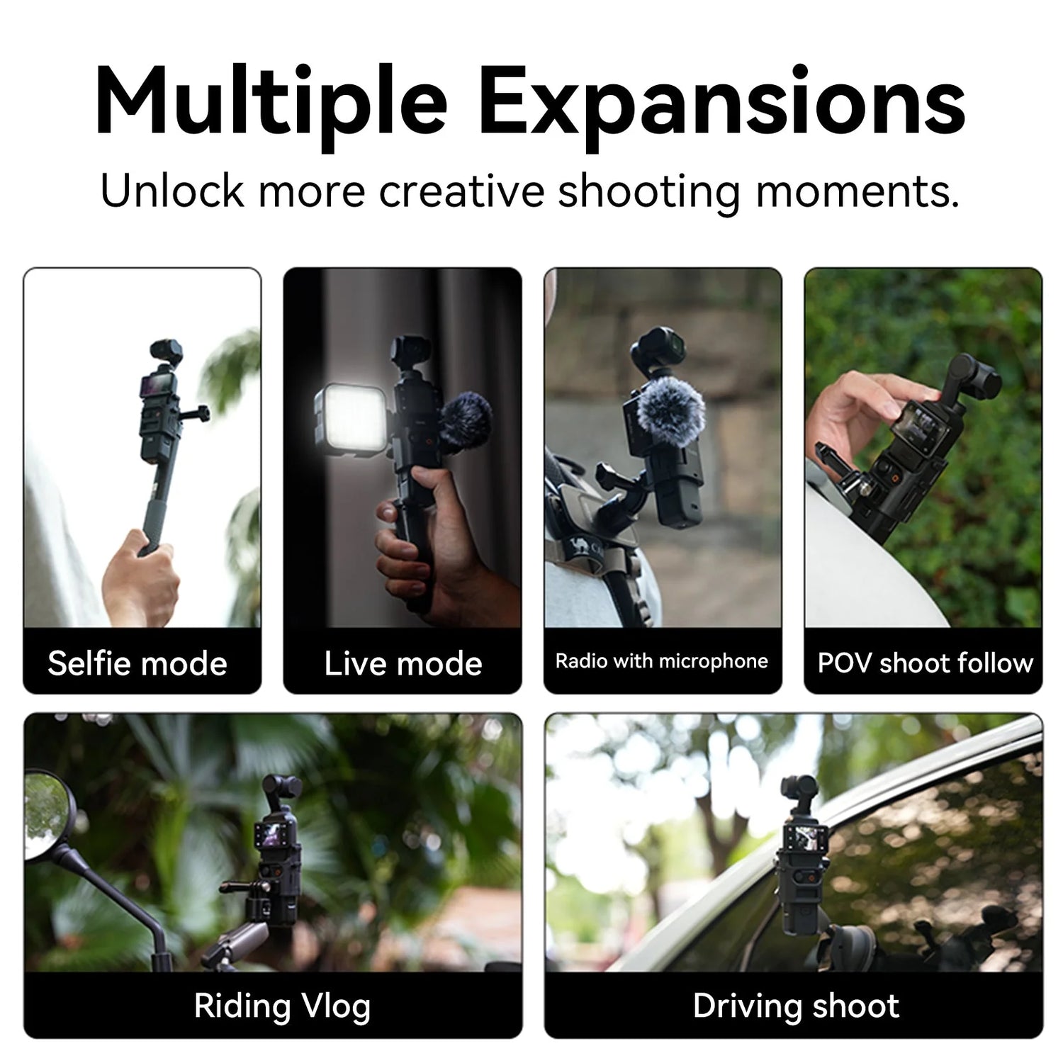 Telesin Multi-function Expansion Frame for DJI Pocket3
