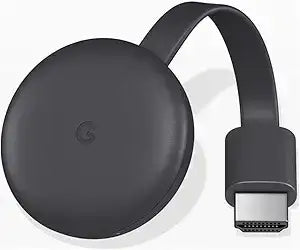 Google Chromecast 3rd Gen For Media Streaming 3 Pin | Black - GulfStore.com