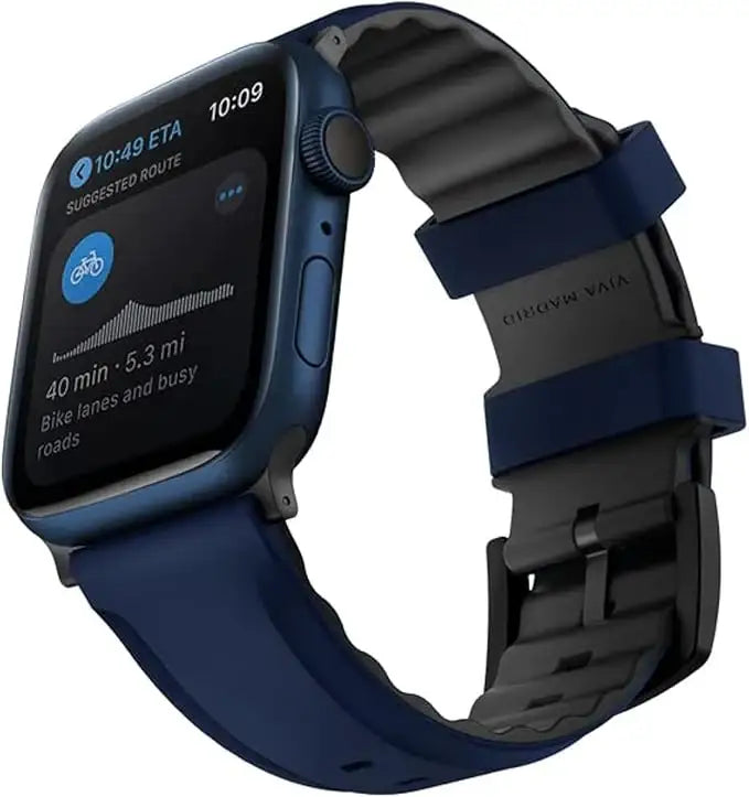 Viva Madrid Venturx Silicone Sport Strap for Apple Watch 42/44/45MM - Pacific Blue - GulfStore.com