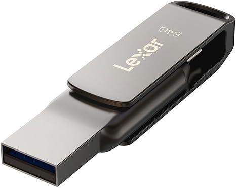 64GB Lexar® Dual Type-C and Type-A USB 3.1 flash drive, up to 130MB/s read - GulfStore.com