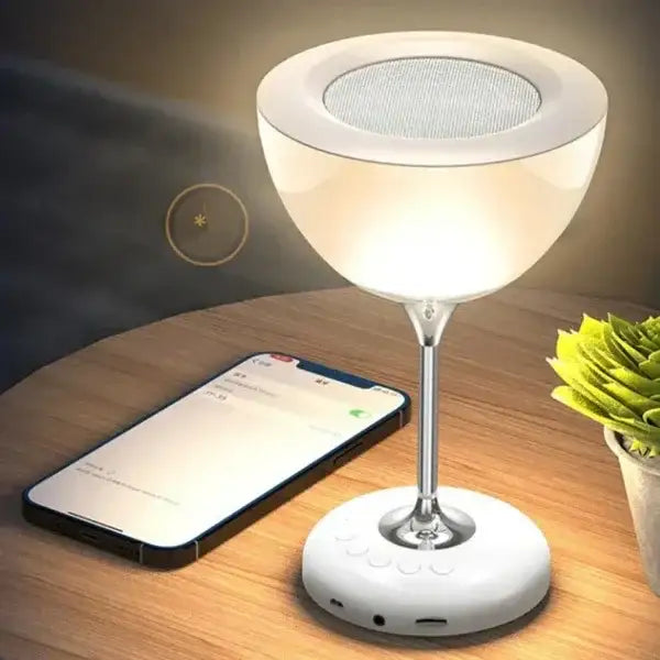 JY-35، مصباح ليدور 7 ألوان، 4 في 1 مكبر صوت لاسلكي، أبيض