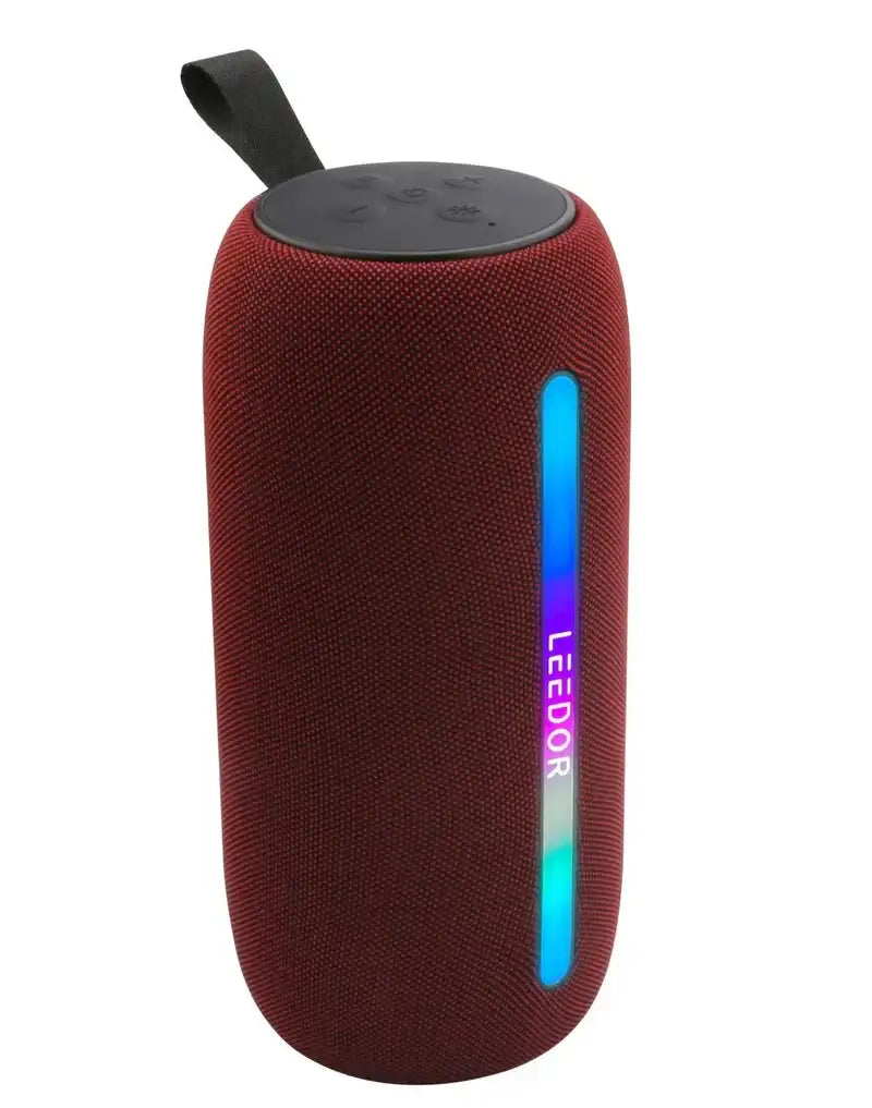 LD-901 , LEEDOR WIRELESS SPEAKER- TF CARD 1200MAH , RED - GulfStore.com