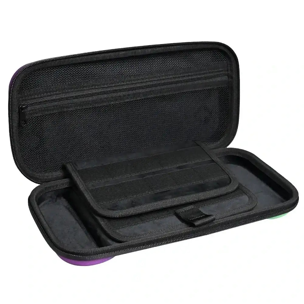600D Nylon EVA Carry Case For Nintendo Switch 2 Gradient Color PP Bag - R/B - GulfStore.com